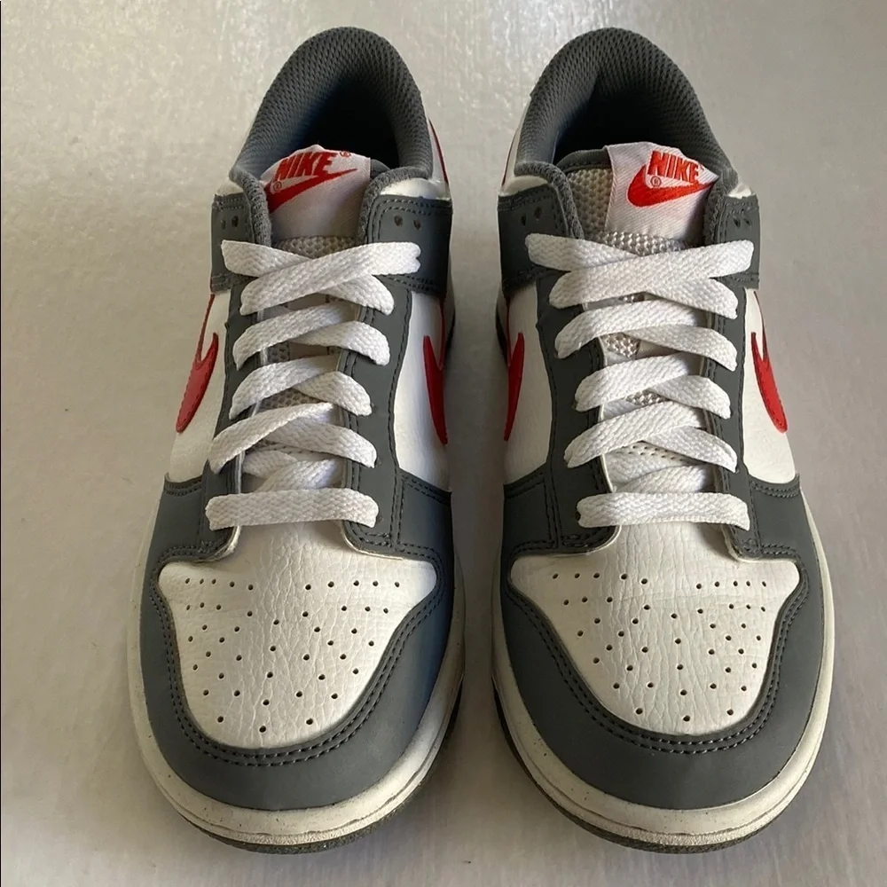 Nike Dunk Low Next Nature GS Smoke Gray/Light Crimson Sneakers FB8038-001 4Y